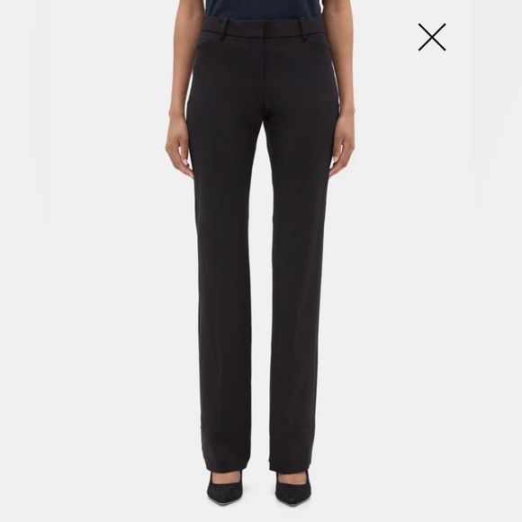 Theory Sevona Straight Leg Workpant in Black NWOT - Picture 7 of 8